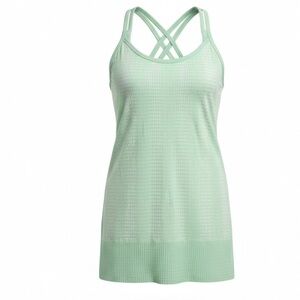 Athleta Mind Over Matter Pixel Tank Lily Pad Green Extra Small